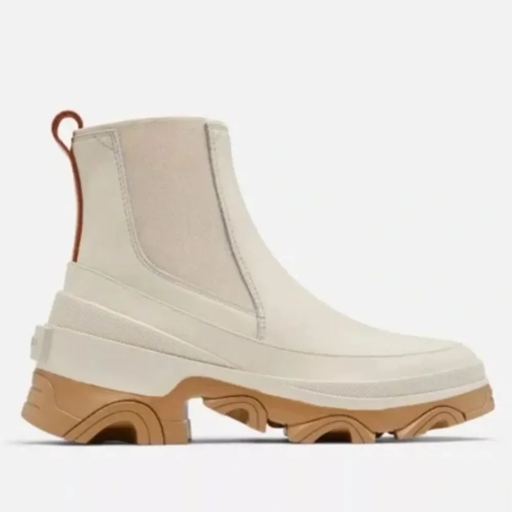 Sorel Leather WOMEN'S BREX™‎ BOOT CHELSEA Natural, Sea Salt    Sz 7.5